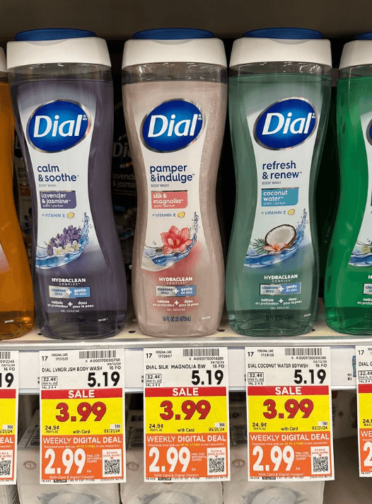 Dial Body Wash Kroger Shelf Image