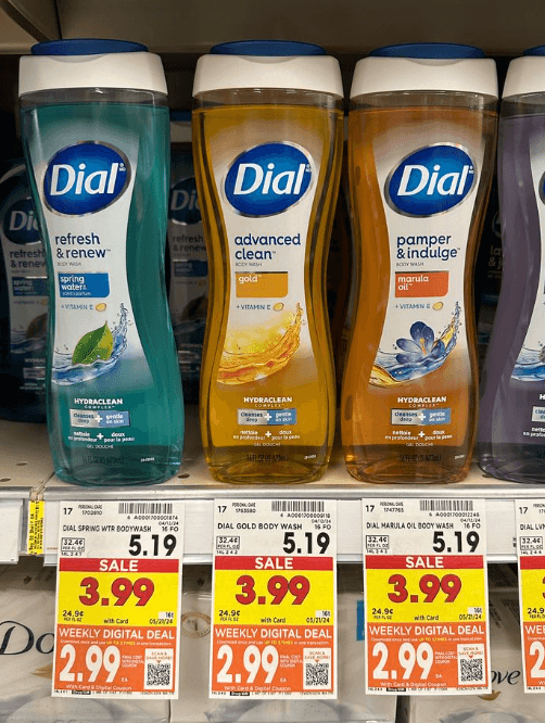 Dial Body Wash Kroger Shelf Image