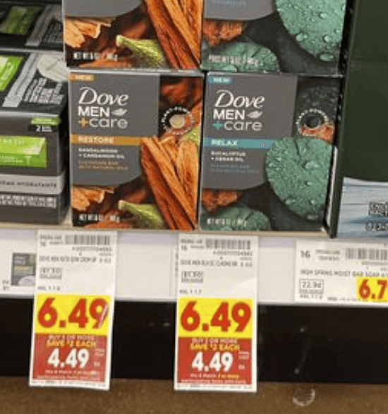 Dove Men Bar Soap Kroger