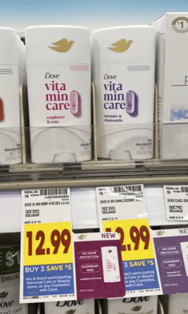 Dove Vitamin Care Deodorant Kroger