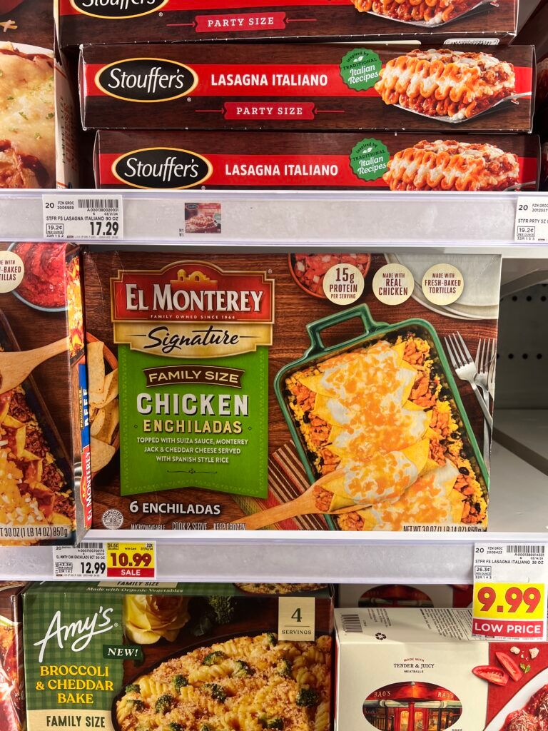 El Monterey Family Size Meal Kroger shelf image (2)