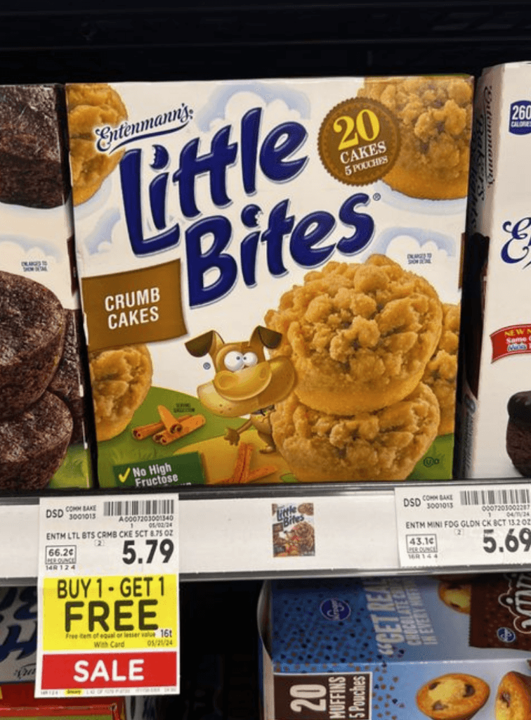 Entenmann's Little Bites Kroger Shelf Image