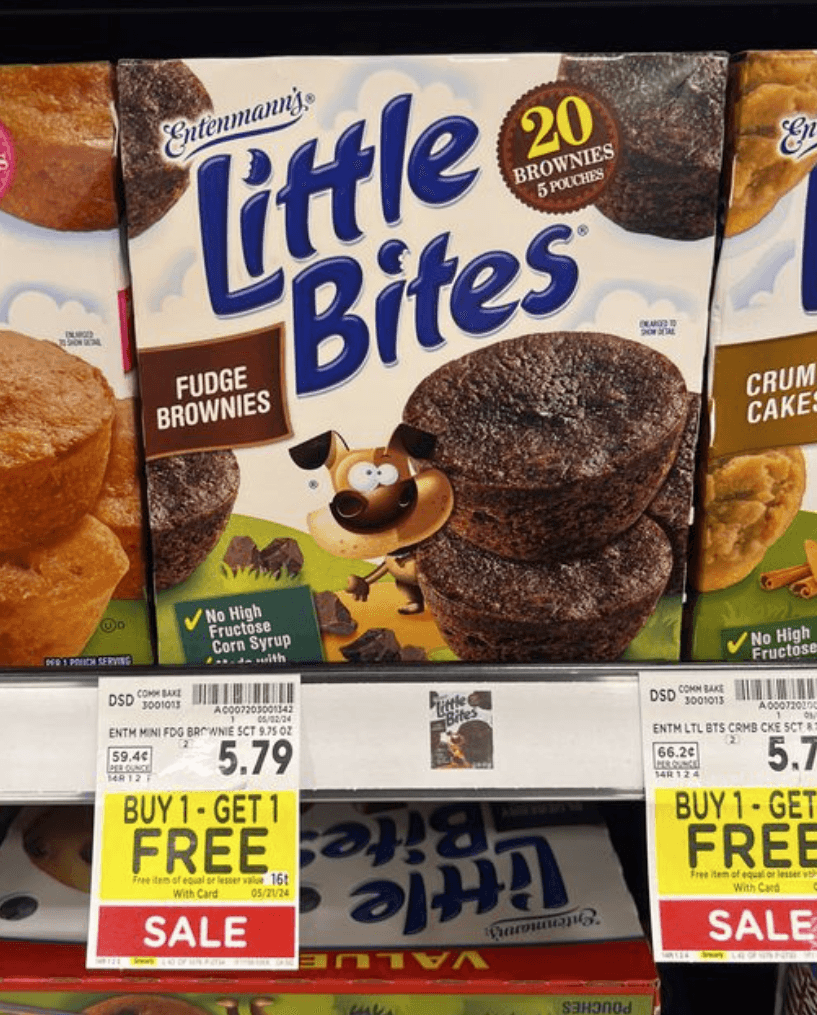 Entenmann's Little Bites Kroger Shelf Image