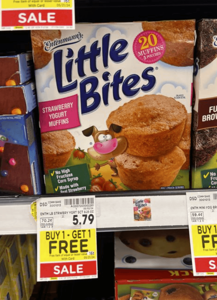 Entenmann's Little Bites Kroger Shelf Image