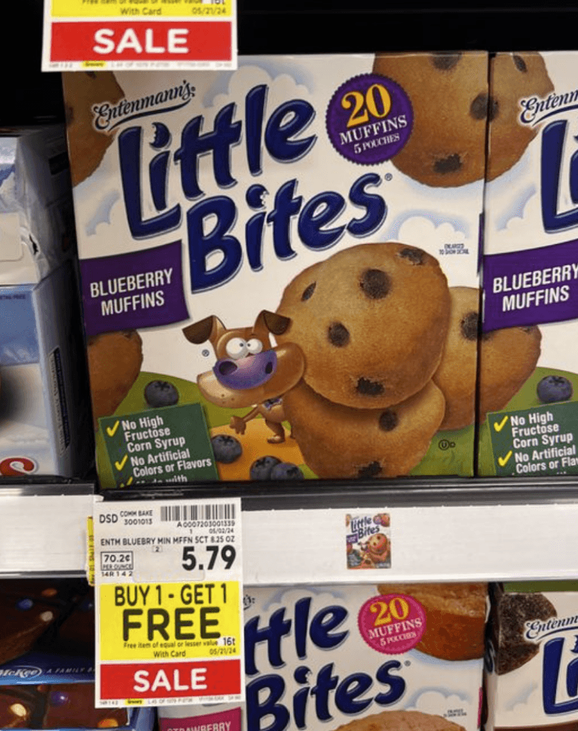 Entenmann's Little Bites Kroger Shelf Image
