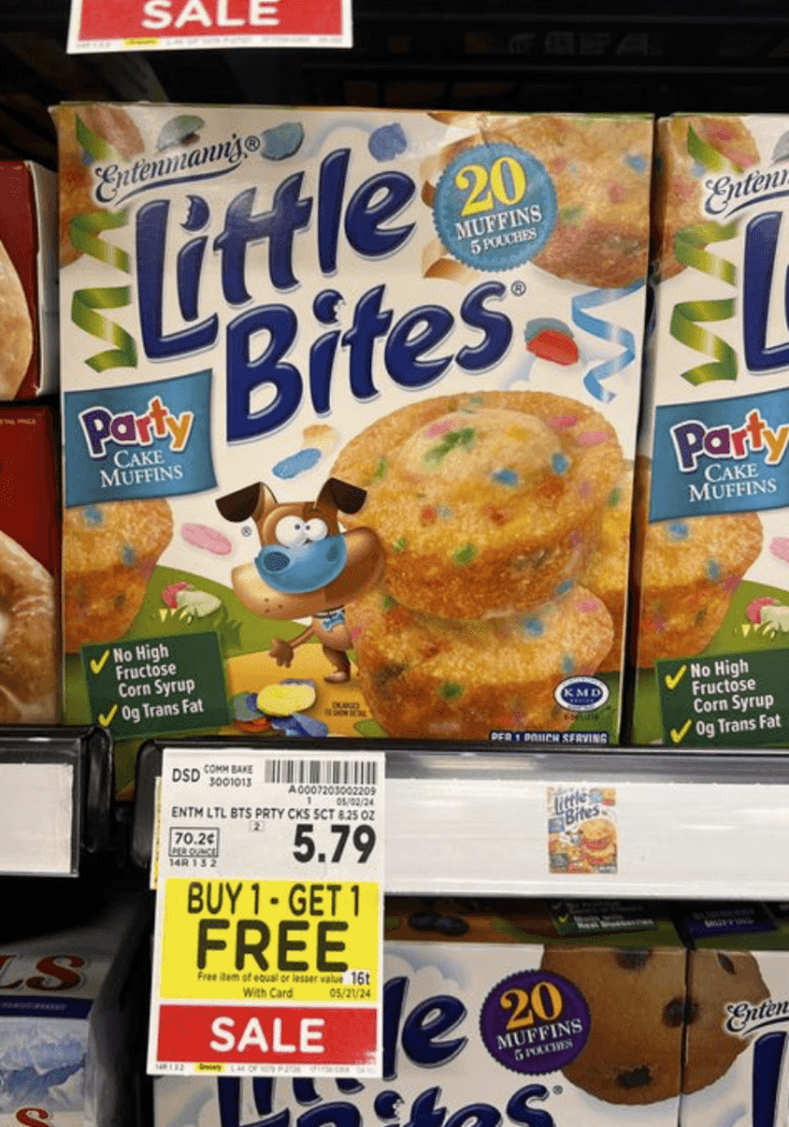 Entenmann's Little Bites Kroger Shelf Image