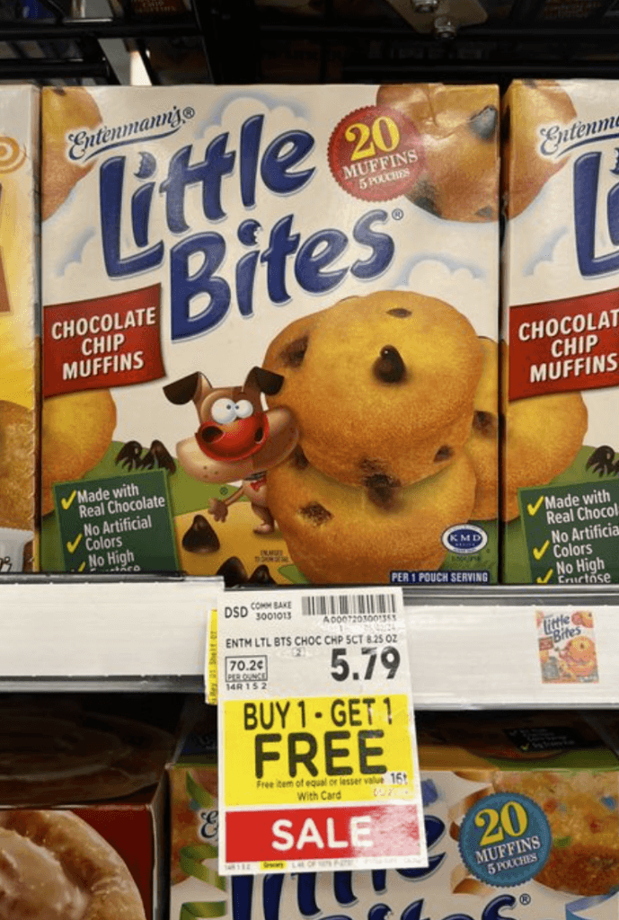 Entenmann's Little Bites Kroger Shelf Image