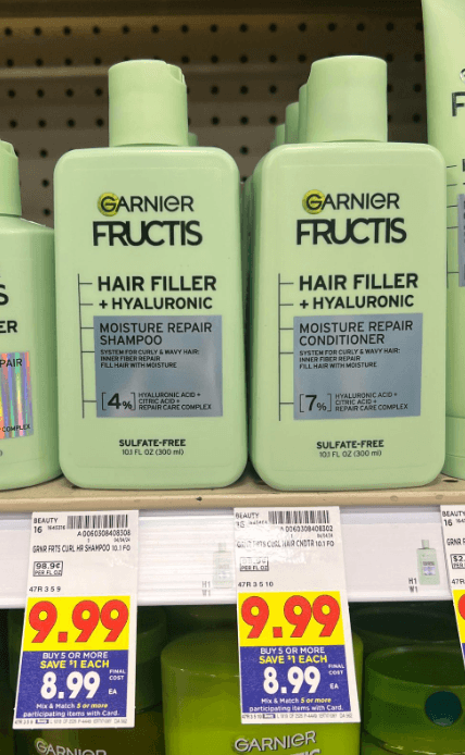 Garnier Fructis Hair Fillers Kroger Shelf Image