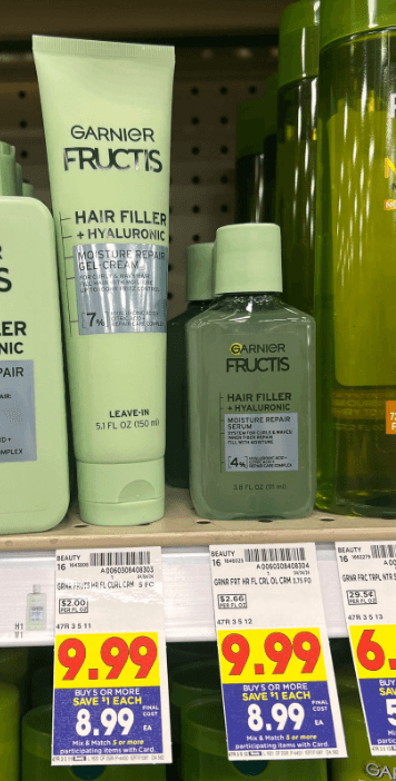 Garnier Fructis Hair Fillers Kroger Shelf Image