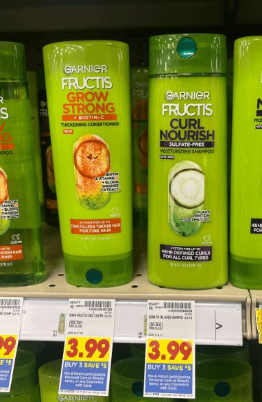 Garnier Fructis Kroger Shelf Image