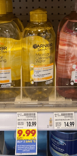Garnier Micellar Water Kroger Shelf Image