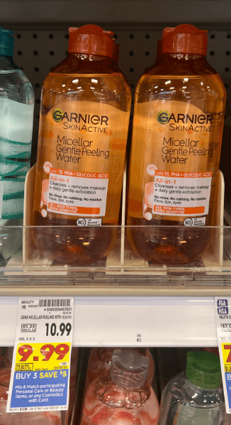 Garnier Micellar Water Kroger Shelf Image