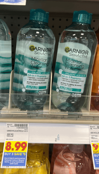 Garnier Micellar Water Kroger Shelf Image