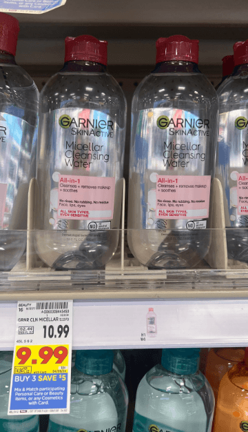 Garnier Micellar Water Kroger Shelf Image