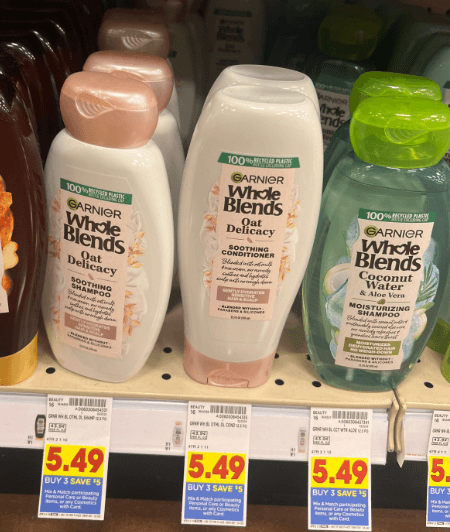 Garnier Whole Blends Kroger Shelf Image