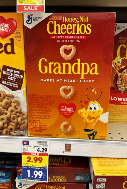 General Mills Cereal Kroger Shelf Image