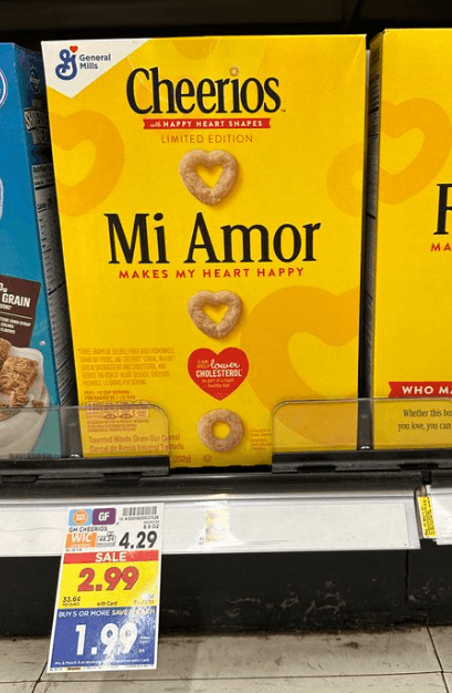 General Mills Cereal Kroger Shelf Image