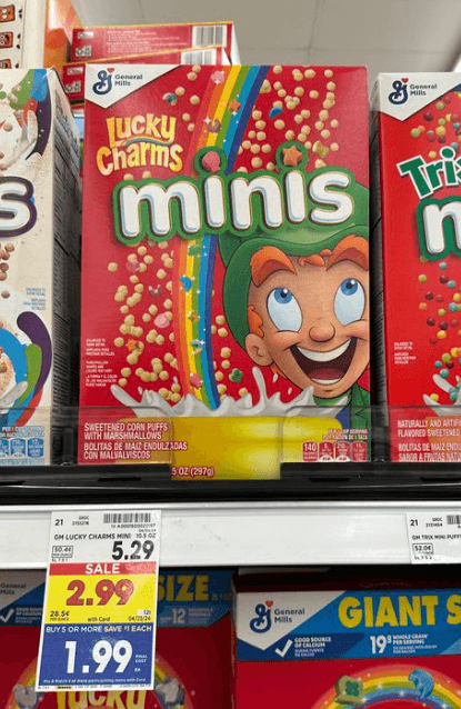 General Mills Cereal Kroger Shelf Image