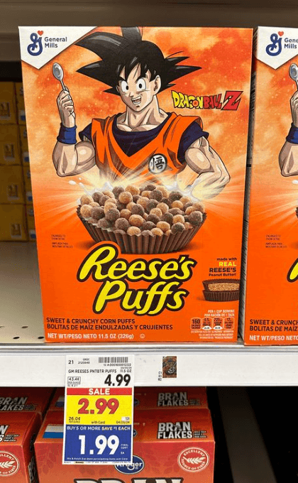 General Mills Cereal Kroger Shelf Image