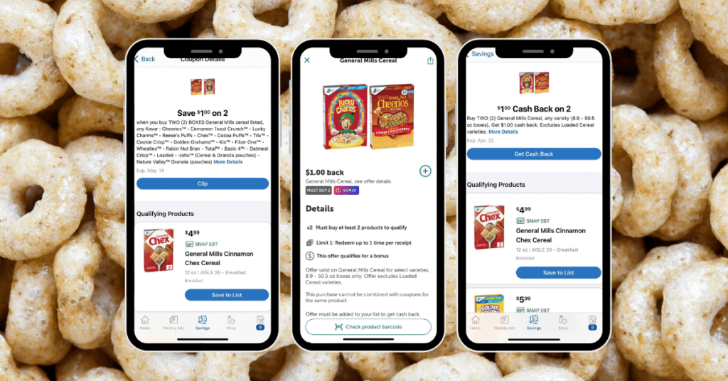 General Mills Cereals Kroger Rebates and Coupon