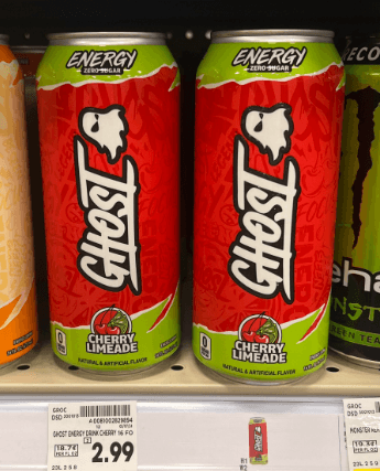 Ghost energy Kroger Shelf image
