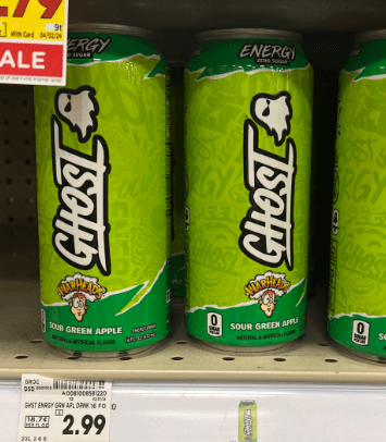 Ghost energy Kroger Shelf image