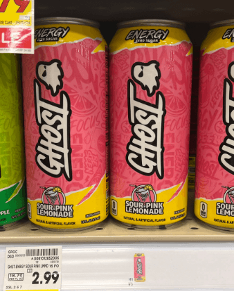 Ghost energy Kroger Shelf image