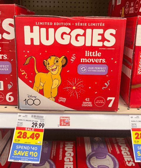 Huggies Little Movers Diapers Kroger Shelf Image1