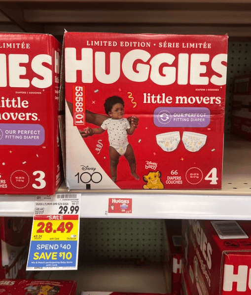 Huggies Little Movers Diapers Kroger Shelf Image1