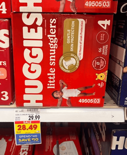 Huggies Little Snugglers Kroger Shelf Image
