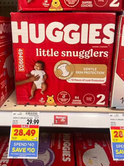 Huggies Little Snugglers Kroger Shelf Image