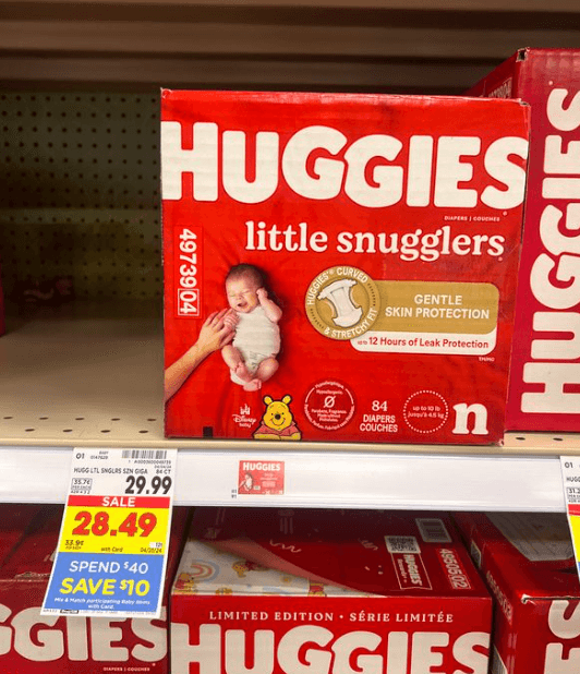Huggies Little Snugglers Kroger Shelf Image