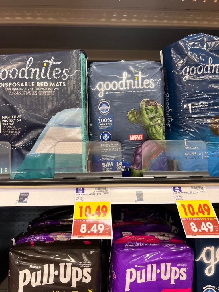 goodnites kroger shelf image