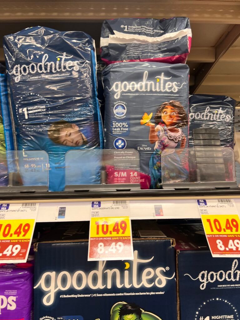 goodnites kroger shelf image