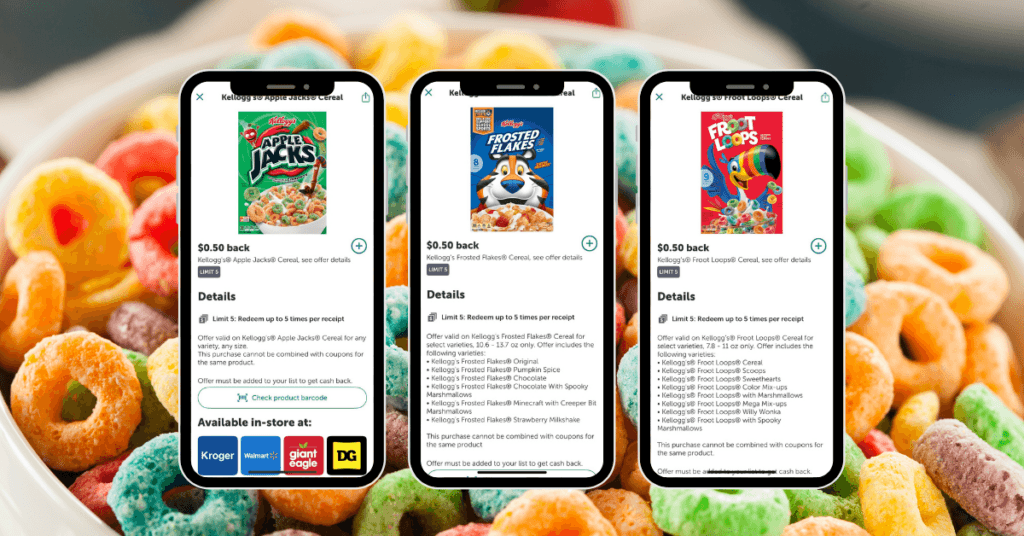 Kellogg's Cereal with ibotta rebates Image