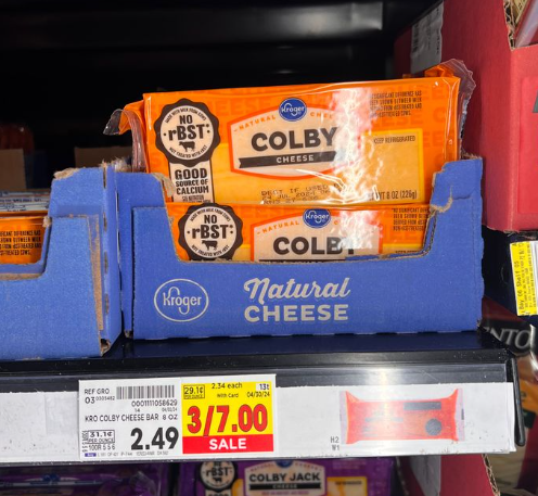 Kroger Cheese Shelf Image