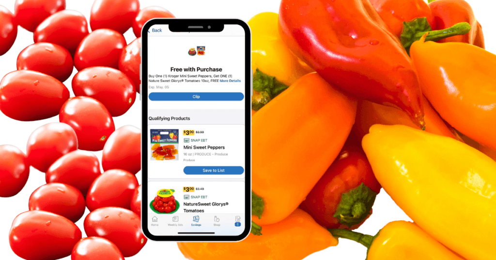 Kroger Mini Peppers and NatureSweet Glorys Tomatoes Kroger