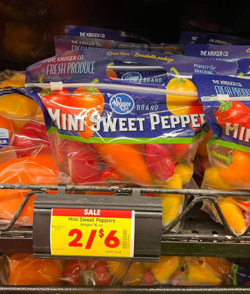 Kroger Mini Sweet Peppers Shelf Image