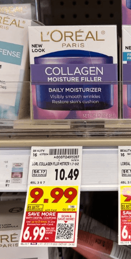 L'Oreal Paris Collagen Kroger Shelf Image