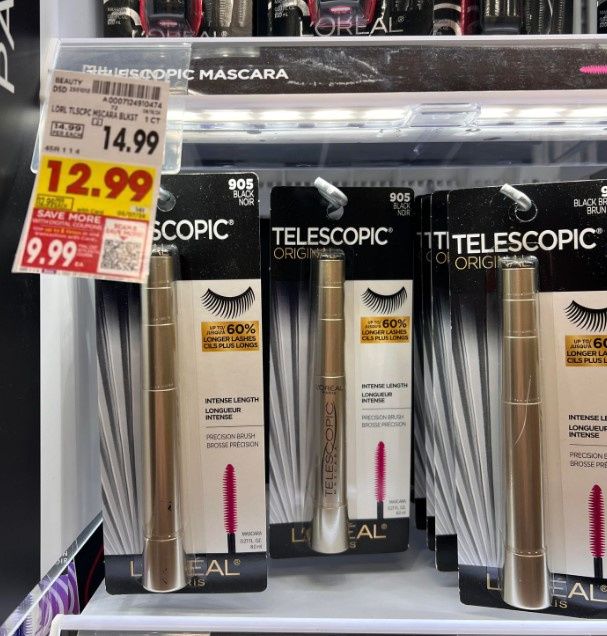 L'Oreal Telescopic Mascara Kroger Shelf Image