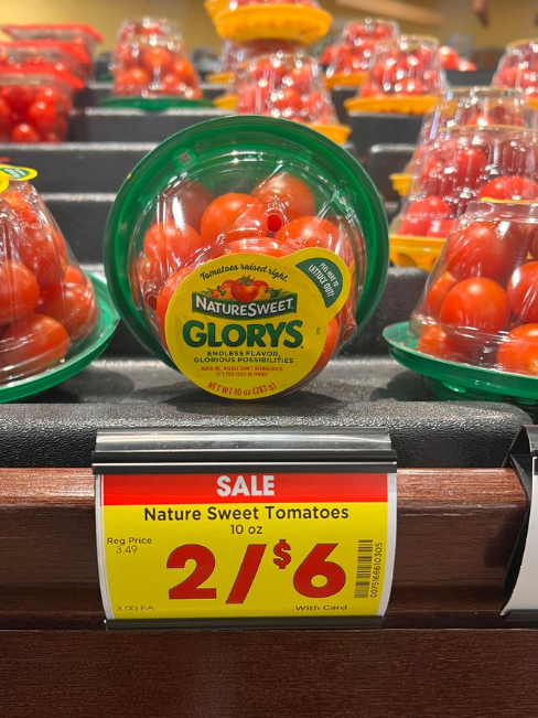 NatureSweet Tomatoes Kroger Shelf Image