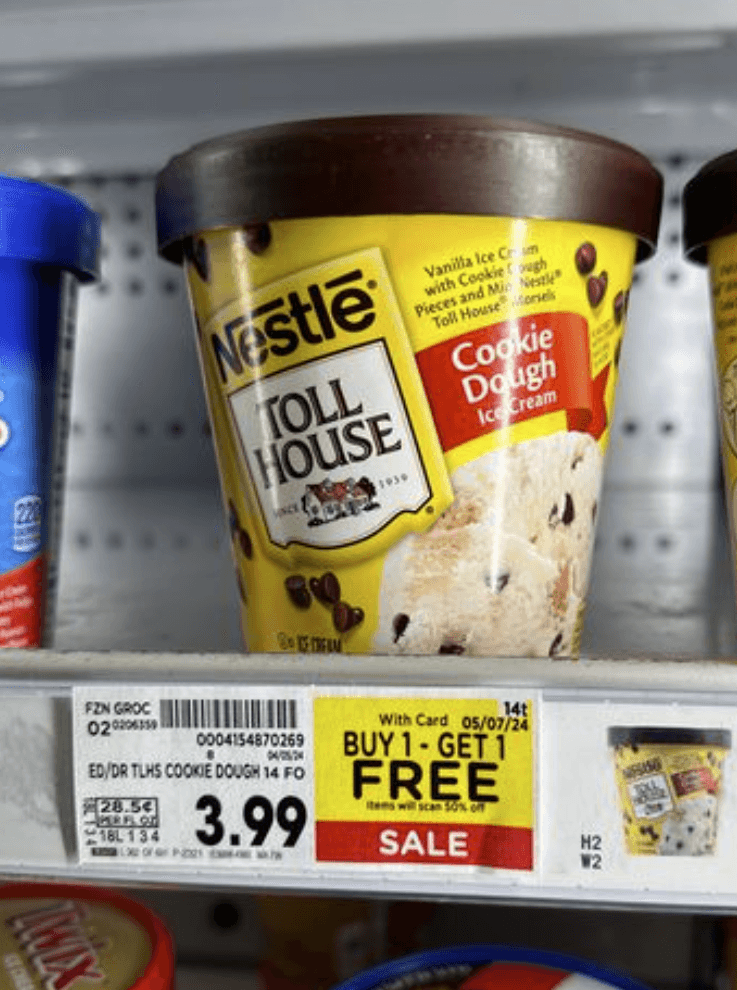 Nestle Tollhouse Ice Cream Kroger Shelf Image