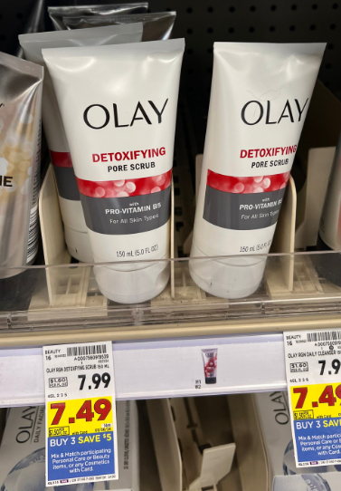 Olay Facial Cleansers Kroger Shelf Image
