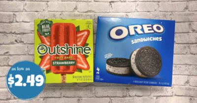 Outshine Bars and Oreo Ice Cream Sandwiches kroger krazy