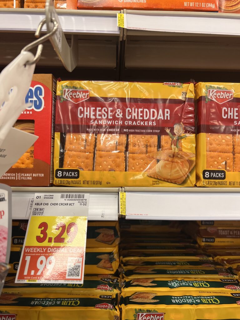 keebler crackers kroger shelf image