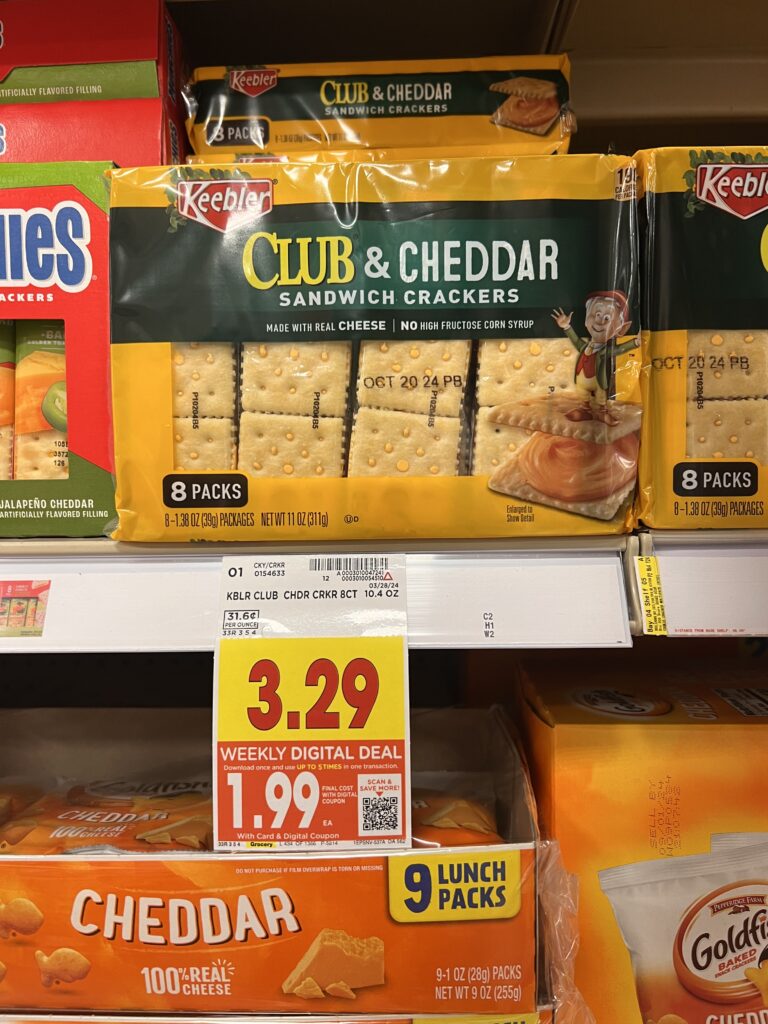 keebler crackers kroger shelf image