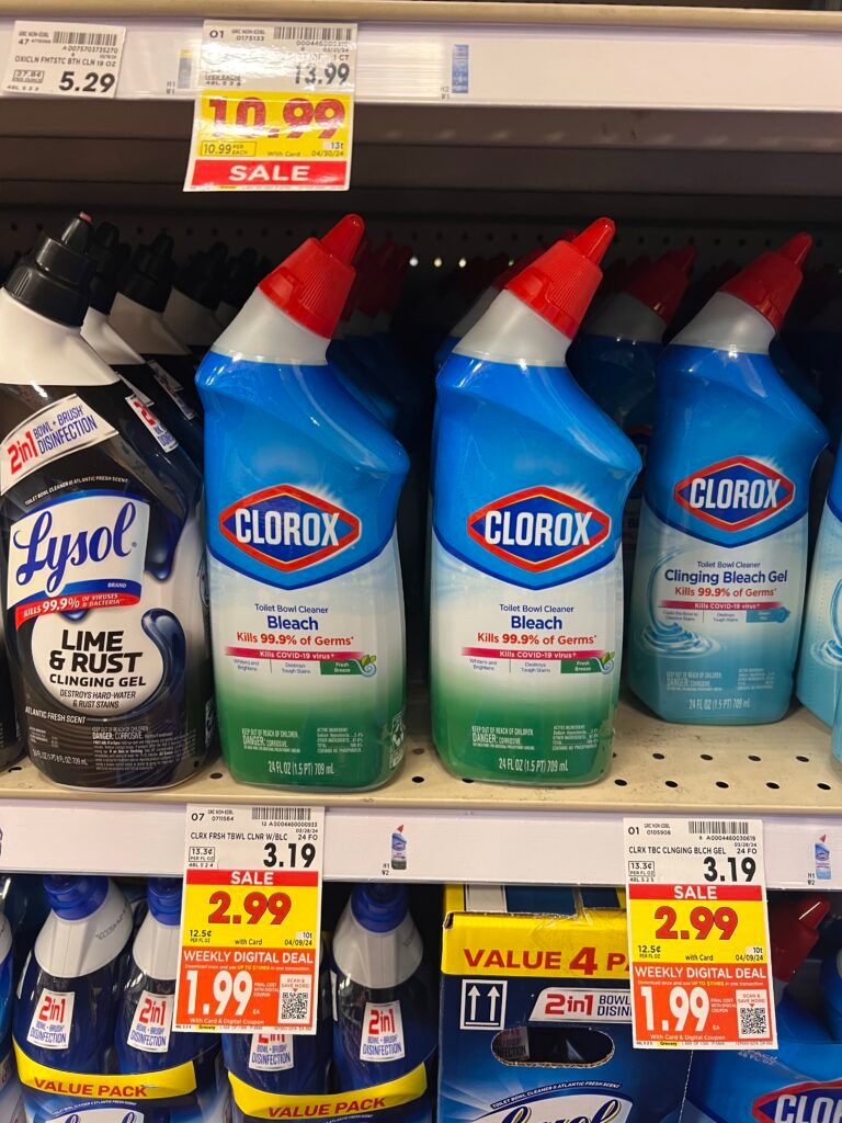 clorox toilet cleaner kroger shelf image