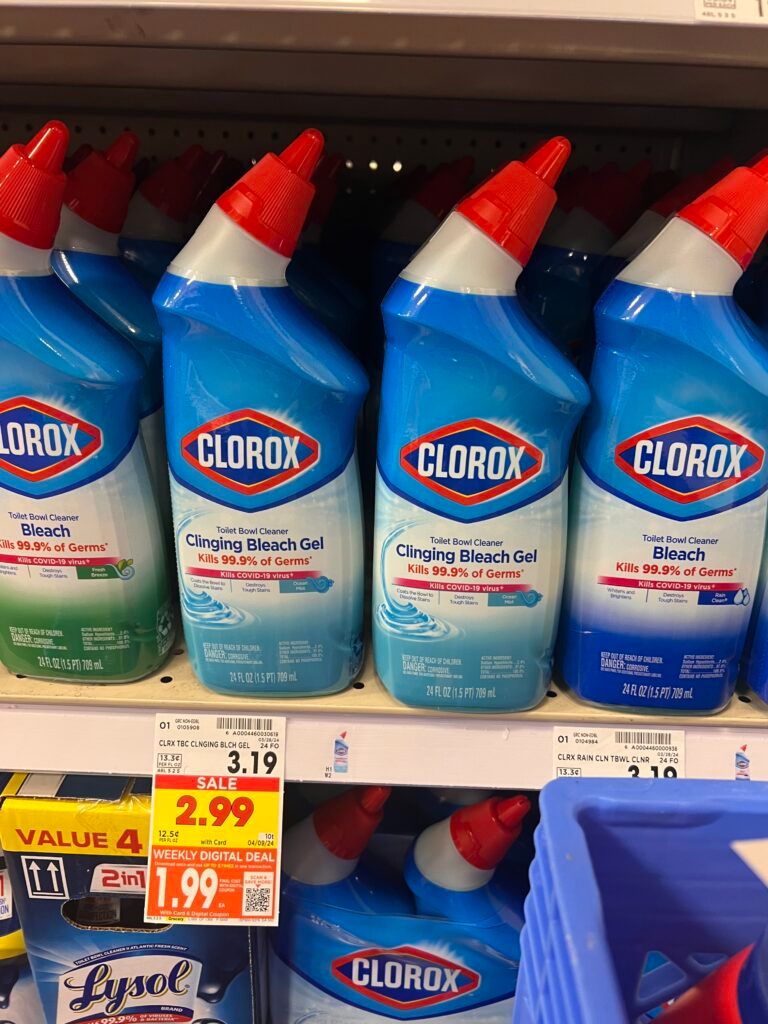clorox toilet cleaner kroger shelf image