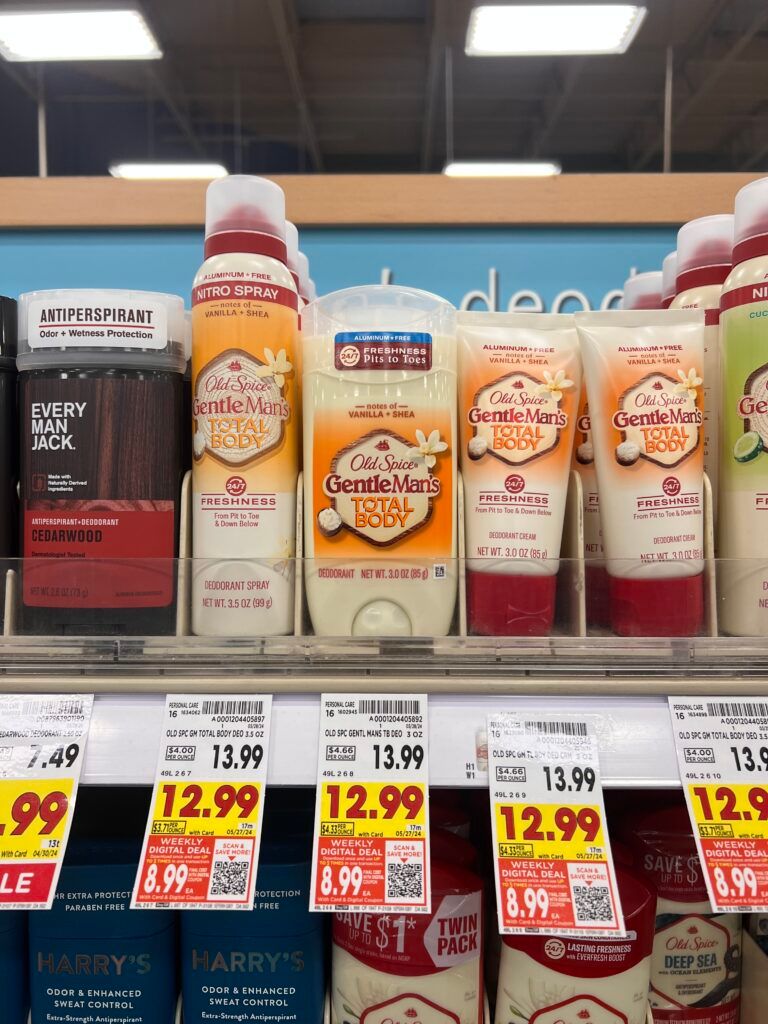 old spice total body kroger shelf image
