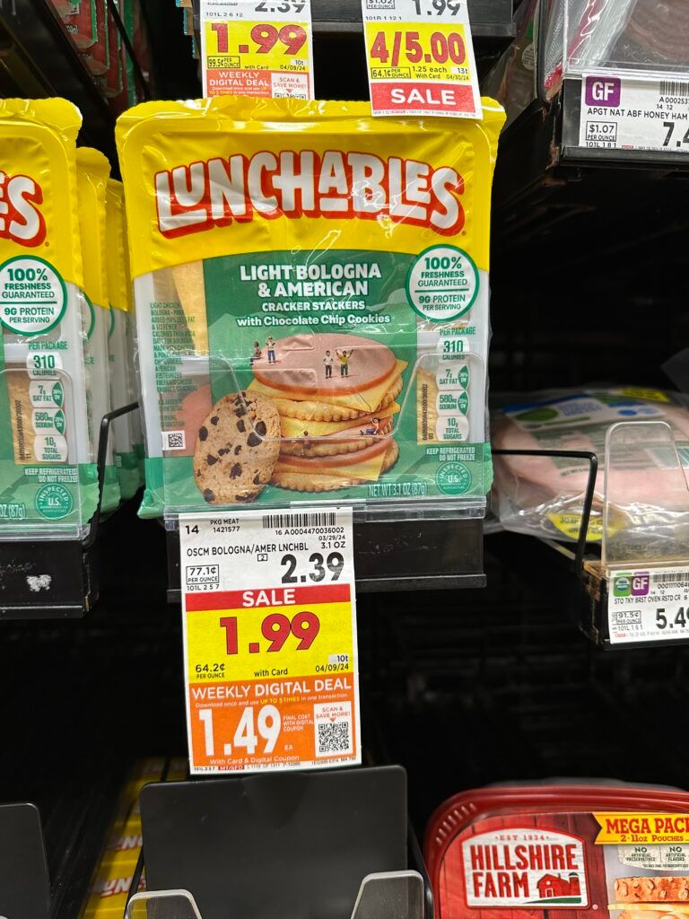 lunchables kroger shelf image